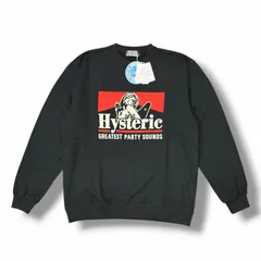 未使用 HYSTERIC GLAMOUR PARTY SOUNDS SWEAT スウェット トレーナー ヒステリックグラマー 02261CS05496 ブラック L （14513M）