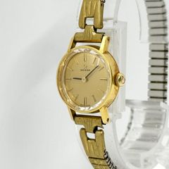 オメガ 1970年 18金無垢 デビル カットガラス レディース OH済！手巻