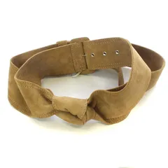 メゾンマルジェラ Maison Margiela ベルト ダブル リボンモチーフ スエード S ベージュ S56TP0115 /YO18のサムネイル