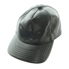 アディダスオリジナルス adidas originals ポリウレタン トレフォイル アウトライン ベースボールキャップ 帽子 54-57cm 黒 ブラック /SS ■OSのサムネイル