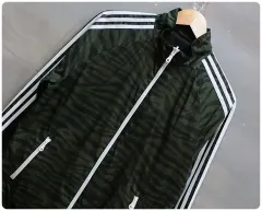 adidas アディダス オリジナル カモフラ リバーシブル トラックジャージ ウィンドブレーカー ジャケット (ユニセックス100)