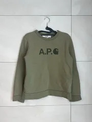 Carhartt×A.P.C.コラボ スウェット カーキ (M)のサムネイル