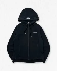 DESCENTE デサント 起毛 WHO ジップアップパーカー ブラックのサムネイル