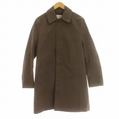 トゥモローランド TOMORROWLAND 19SS コットンボンディング フーデッド ステンカラーコート XS 茶 ブラウン /☆Gのサムネイル