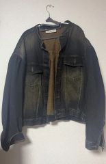 CULLNI Cut-off Band Collar Denim Blouson - メルカリ