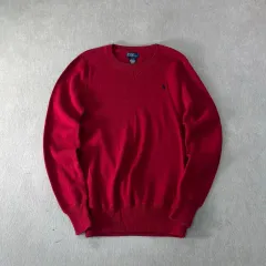 95 POLO RALPH LAUREN コットン レッド ニット