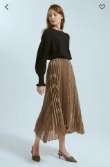 LANVIN レイース ブロック プリーツ スカートのサムネイル