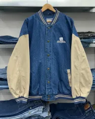 (2XL)90'S Lee デニム スタジアム ジャケット-M1820のサムネイル