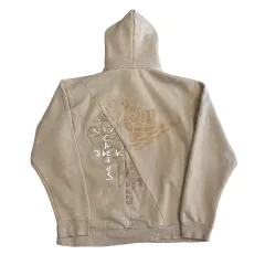 XL ジョーダン X トラヴィス スコット プルオーバー ベージュ フーディー