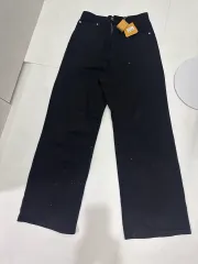 サンドロ SANDRO ブラック スパンコール ストーン ワイド パンツ 36のサムネイル