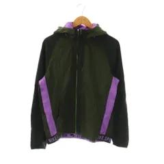 ナイキ NIKE ナイロンジャケット ジャンパー フーディ M 黒 カーキ 紫 /CX ■OS