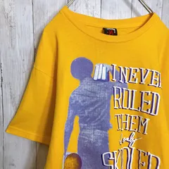 【お宝古着】00s Vintage 古着 OLD STUSSY ステューシー I NEVER RULED THEM, I only SKILLED them イエロー 半袖Tシャツ