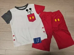 120 新品 ミッキーマウス 上下セット