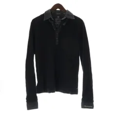 スコッチ&ソーダ SCOTCH & SODA カットソー 長袖 S 黒 ブラック 長袖 無地 重ね着風 異素材切り替え襟 /RP ■GY58のサムネイル