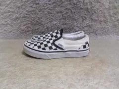 185 VANS チェッカーボード スリッポン キッズ 子供靴 ジュニア