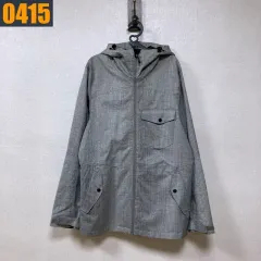 95 オークリー グレー WHO フード ウィンドブレーカー ジャケット アウター M