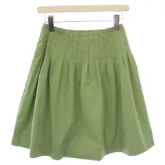フォクシーニューヨーク FOXEY NEW YORK フレアスカート ミニ丈 38 グリーン 26369 /BMのサムネイル