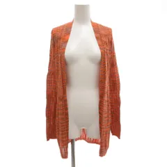 エムミッソーニ M MISSONI 美品 カーディガン 42 長袖 ボーダー 総柄 オレンジ /AE ■GY60のサムネイル