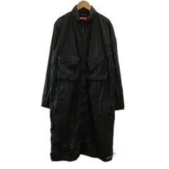 ズッカ zucca ナイロンコート M 黒 ブラック 長袖 スタンドカラー 多ポケット ロング丈 ZU93-FH051 /PP ■ECE004のサムネイル