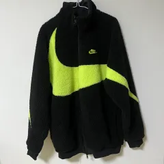 ナイキ ビックスウォッシュ リバーシブル ジャケット ブラック ボルト XL