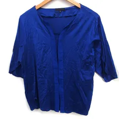 アイシービー iCB 5分袖 カットソー Tシャツ 無地 S ネイビー 紺 /FT44