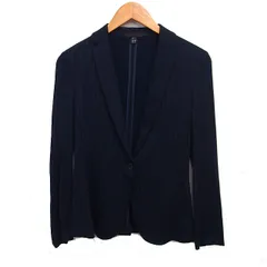 アイシービー iCB ストライプ テーラード ジャケット シングル 9 ネイビー 紺 /FT45