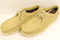【中古】 clarks メンズブーツ US10 Clarks Wallabee GTX clarks US10 ベージュ 肌色 ロゴ