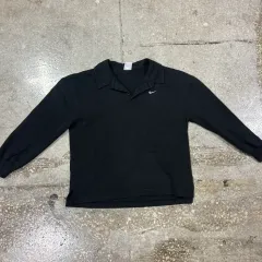 ナイキ ブラック 長袖 ポロTシャツ / b4