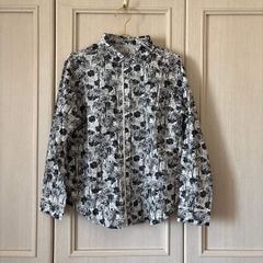 T1025：COMME des GARCONS コムコム 仏製 花柄 長袖シャツ - メルカリ