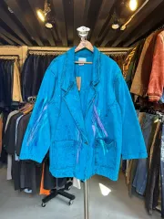 105 90s エスニック ヒッピー コットン ガウン コート made in usa