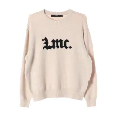 LMC エルエムシー 24FW ロゴ ラウンド ニット セーター クリームのサムネイル
