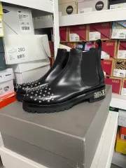 40) Alexander McQueen アレキサンダー・マックイーン スタッズ 装飾 ブラック チェルシー ブーツのサムネイル