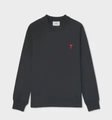 アミ スモール ハート ロゴ Tシャツ ブラックのサムネイル