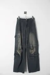 シーイン ウィメンズ デニム カーゴパンツ WOMAN 24