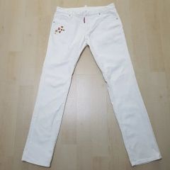 GUCCI ホワイトブーツカットデニム 40 - メルカリ