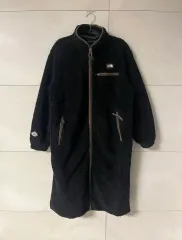 THE NORTH FACE ザノースフェイス ロング フリース コート ブラック (S)