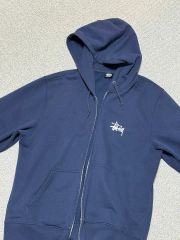 stussyダブルジップパーカー 《oldstussy》 sサイズネイビー - メルカリ