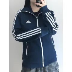 アディダス ネイビー トレーナー ジップアップ ジャージ 105