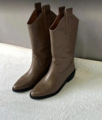 ZARA ハイヒール ゲーターブーツ ゲイターブーツ 24.5cm - メルカリ