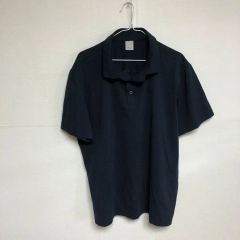 ナノユニバース別注 ラコステ ポロシャツ 黒 鹿の子 M ワニロゴ 美品 