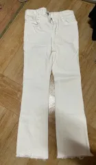 アイボリー 起毛パンツ