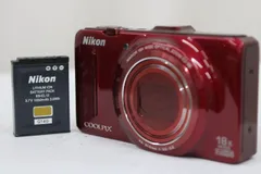 【返品保証】 ニコン Nikon COOLPIX S9300 レッド 18x バッテリー付き コンパクトデジタルカメラ e10315