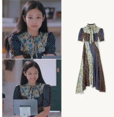 未使用級✨北川景子着用モデル ダブスタ フラワー シフォン ブラウス