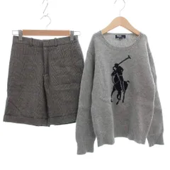 ポロ バイ ラルフローレン Polo by Ralph Lauren 美品 2点セット まとめ ニット パンツ グレー 140 /MGのサムネイル