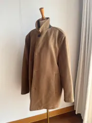 コールハーン メンズ キルト裏地 ハーフロング ウールコート CAMEL (XL)