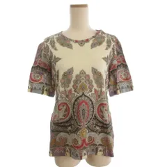 エトロ ETRO Tシャツ カットソー 半袖 花柄コットン 白 ホワイト 44のサムネイル