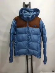 THE NORTH FACE ザノースフェイス ヌプシ Nuptse(ヌプシ) ダウン ダウンジャケット スウェード ブラウン ダークブルーのサムネイル
