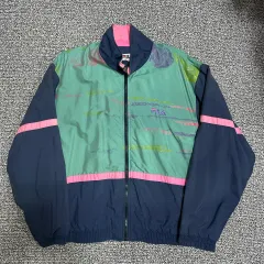 (105 オススメ) FILA オールドスクール ヴィンテージ ウィンドブレーカー ジャケットのサムネイル