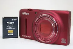 外観美品】 ニコン Nikon COOLPIX S9500 レッド 22x バッテリー付き