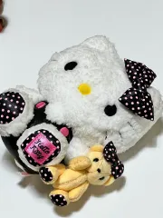 レトロキティー 超レア hello kitty(ハローキティ) と クマのぬいぐるみ セット
